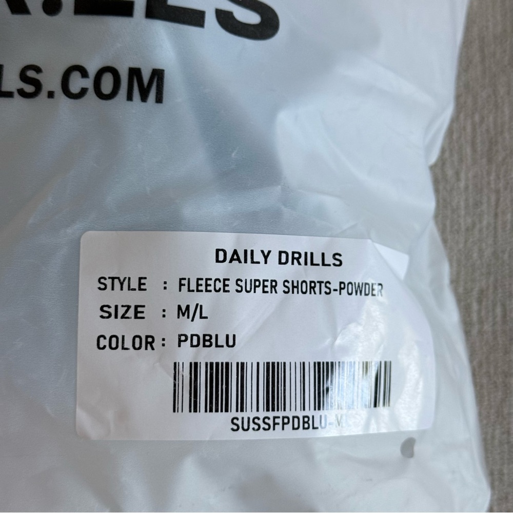 Daily Drills Fleece Super Shorts Size M/L - Picture 3 of 4